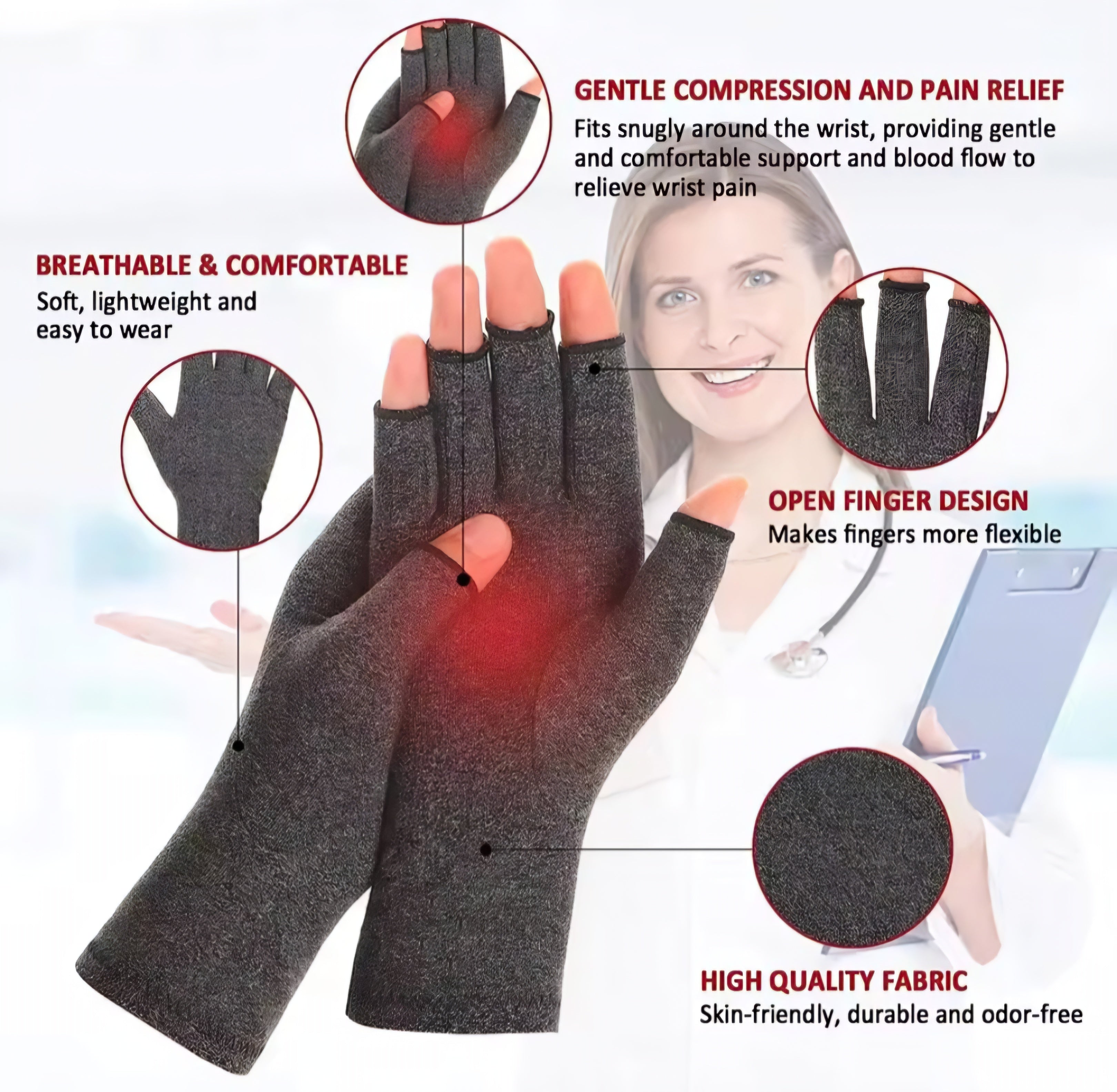 FlexGrip™ Compression Therapy Gloves
